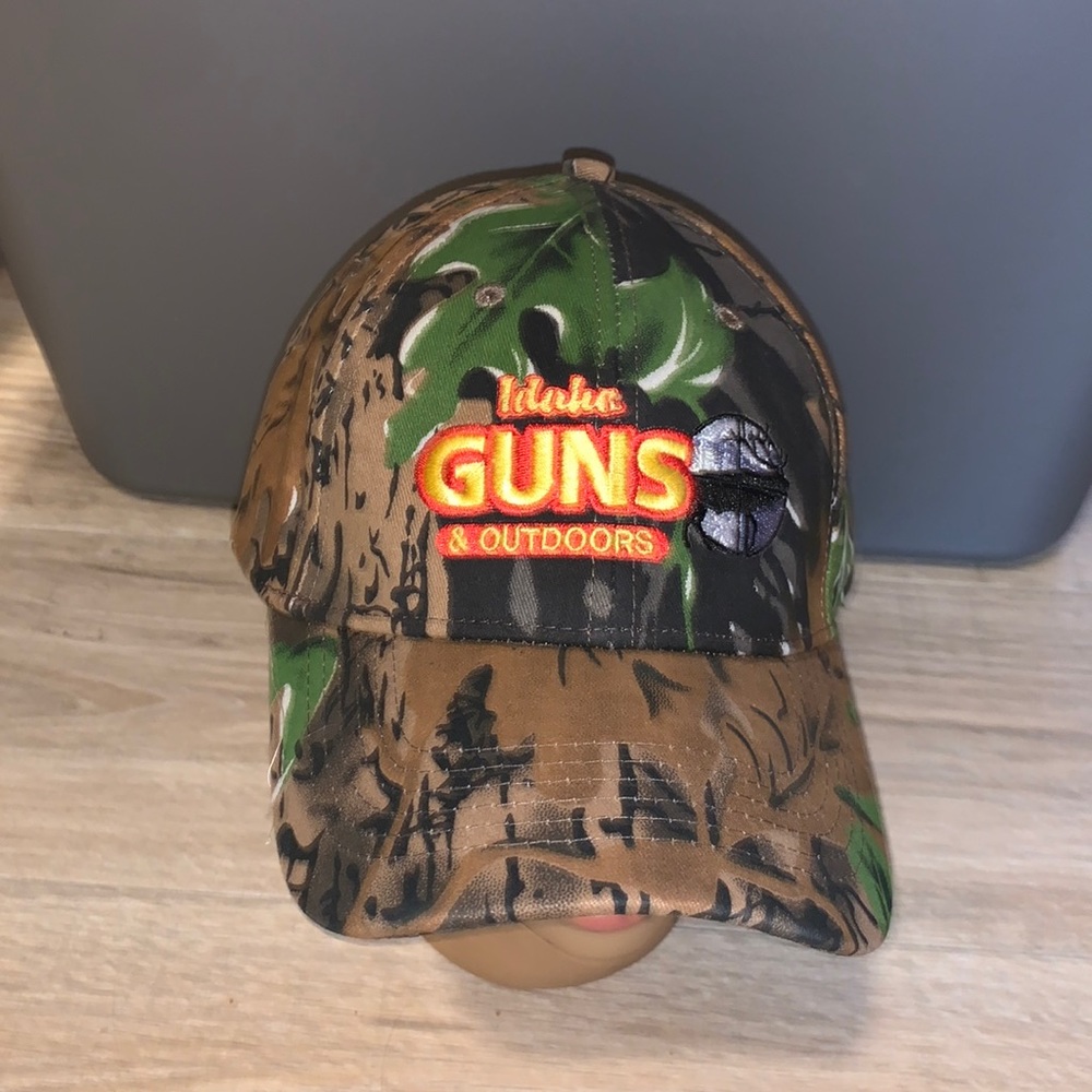 Idaho Guns & Outdoors camo hunting baseball hat